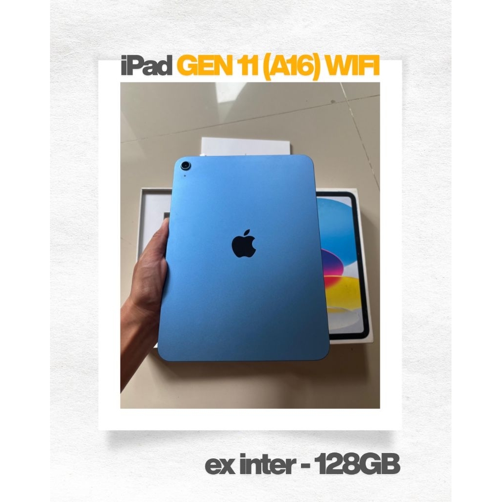 APPLE IPAD GEN 11 (A16) 128GB WIFI ONLY - SECOND INTER