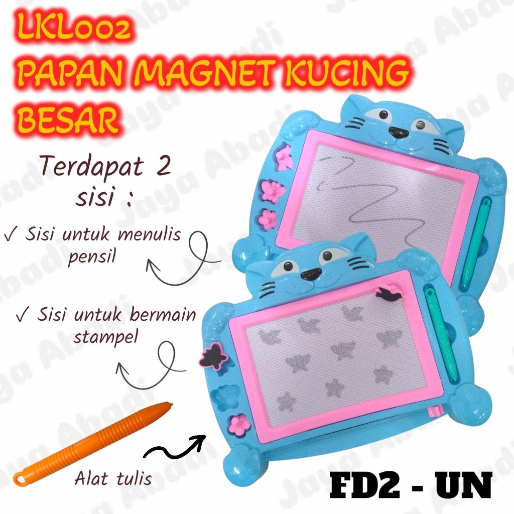 LKL002 | PAPAN TULIS MAGNET BESAR KARAKTER KUCING
