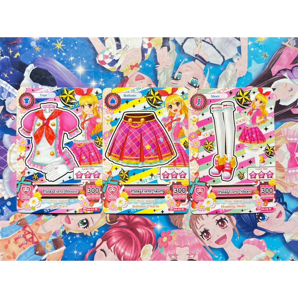 Kartu Aikatsu Ichigo Hoshimiya Pink Torte Set Seragam Uniform Angely Sugar Original Langka Rare Offi