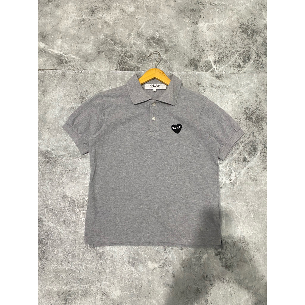 PLAY CDG POLO SHIRT GRAY