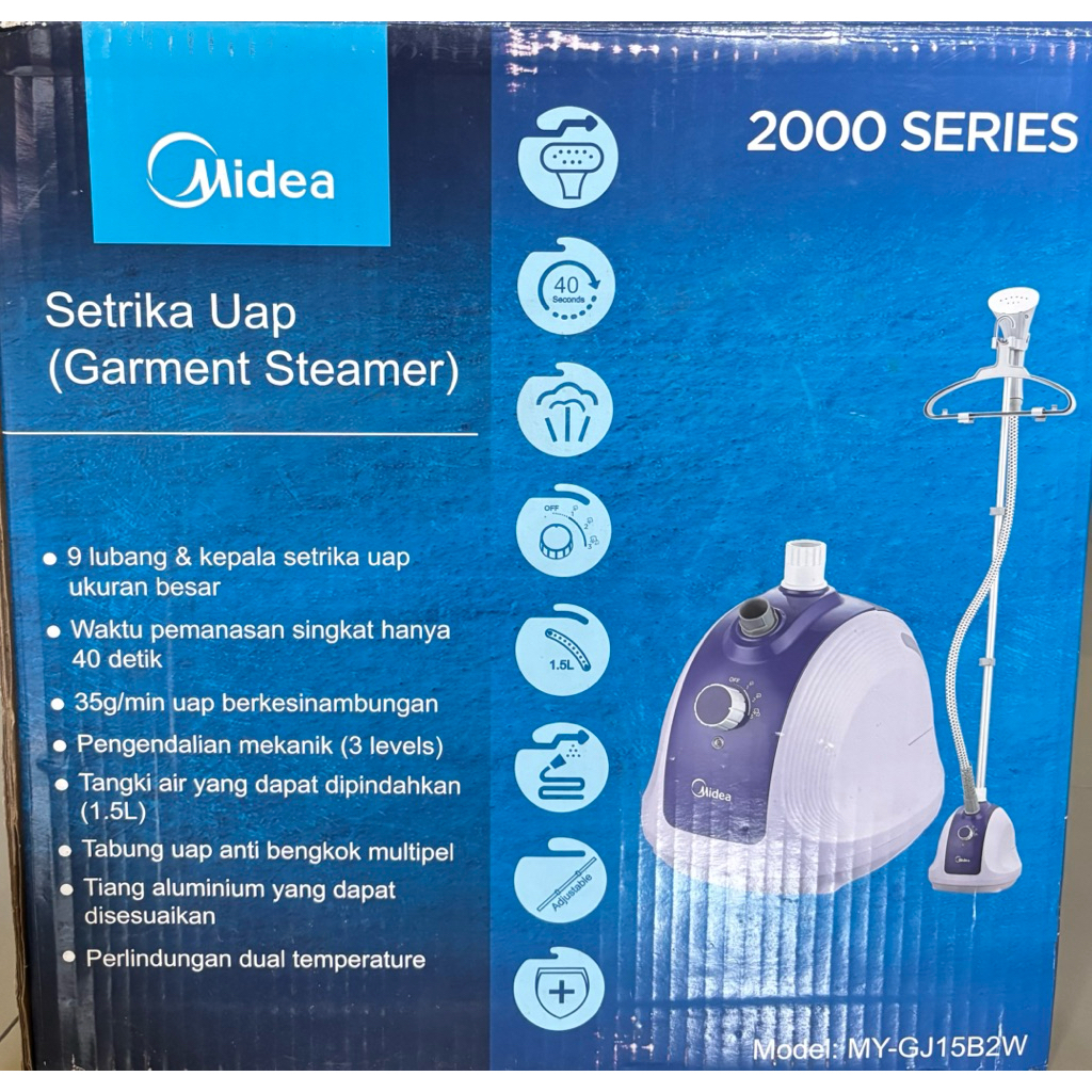 [NEW] MIDEA Garment Streamer (model: MY-GJ15B2W) Setrika Uap