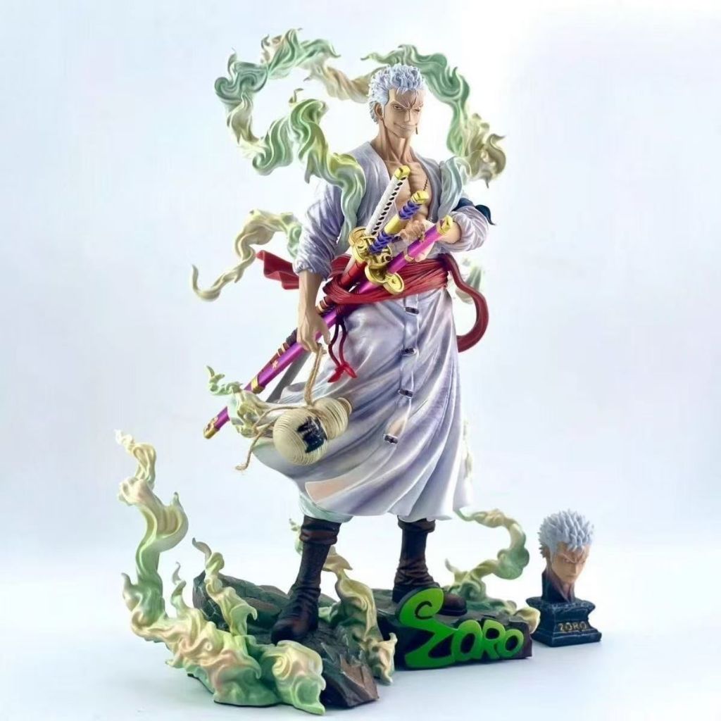 Figur Merchandise Anime Berkualitas Tinggi One Piece Fantasy Nika Roronoa Zoro Sanji, Patung Mainan 