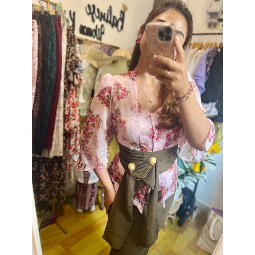 Kebaya Sifon Kausalya / Kebaya tangan Lonceng