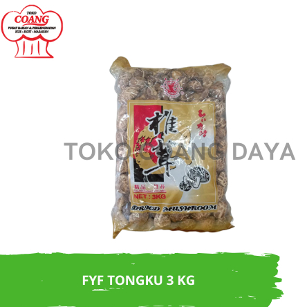 FYF Jamur Tongku Shitake Kering 3 KG (KEMASAN)