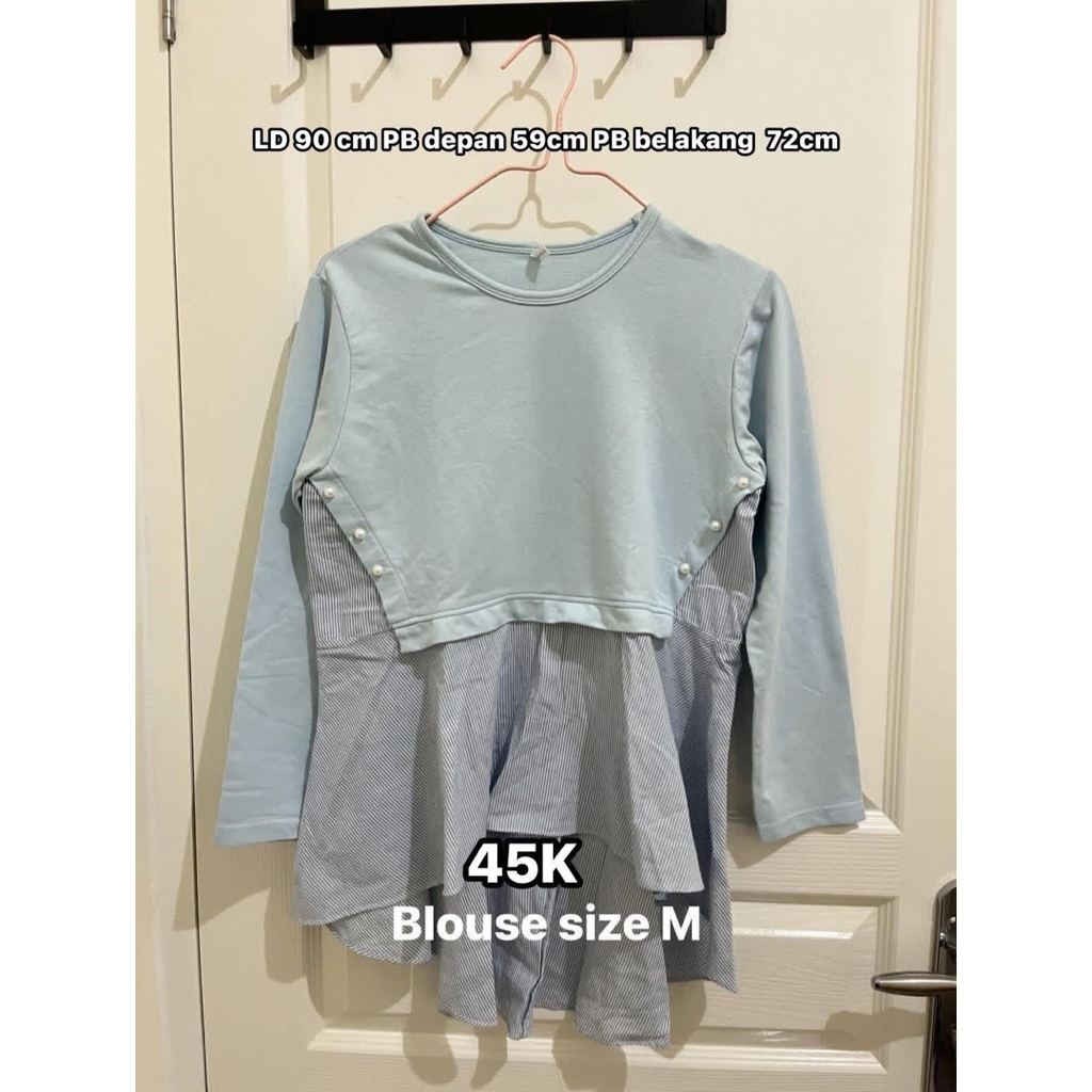 blouse baby blue