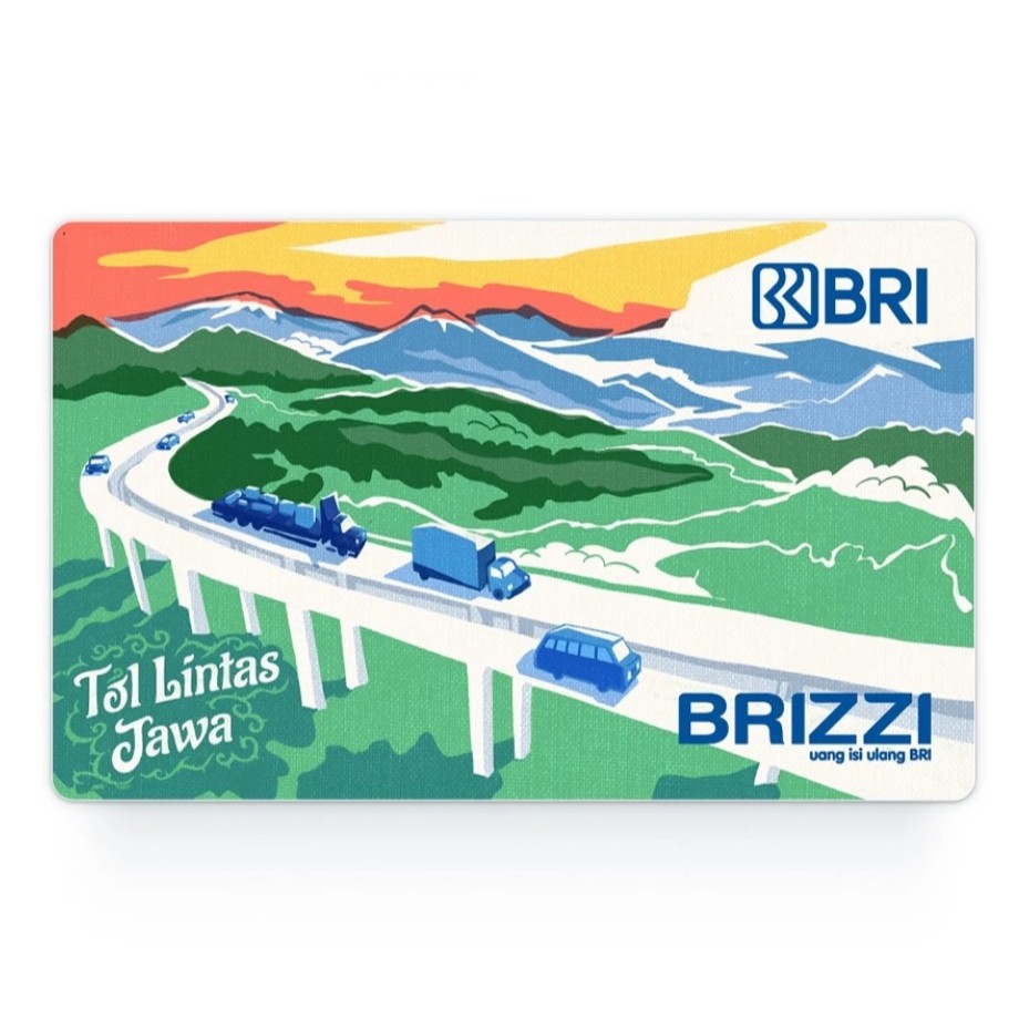 Kartu Brizzi Bank BRI Original E-toll Parkir Bandara Generasi Terbaru