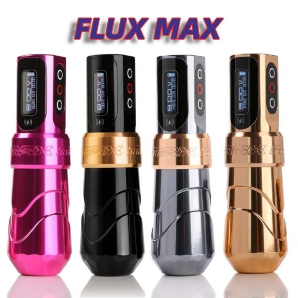 FLUX MAX Tattoo  Mesin Tattoo Tato Gun Wireless Rotary Pen Pro Adaptive eGive Style FK Irons