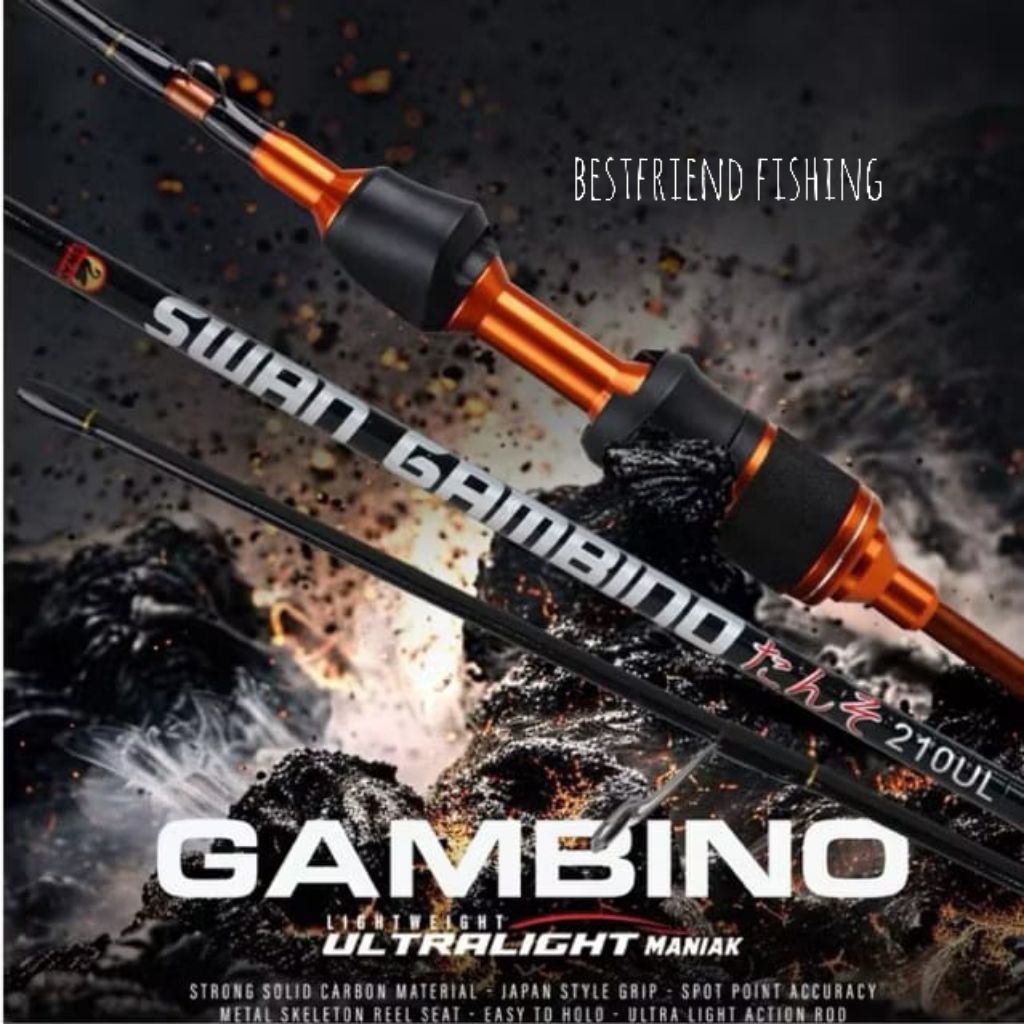 Joran SWAN GAMBINO 662ul 702ul, Ultralight Lentur