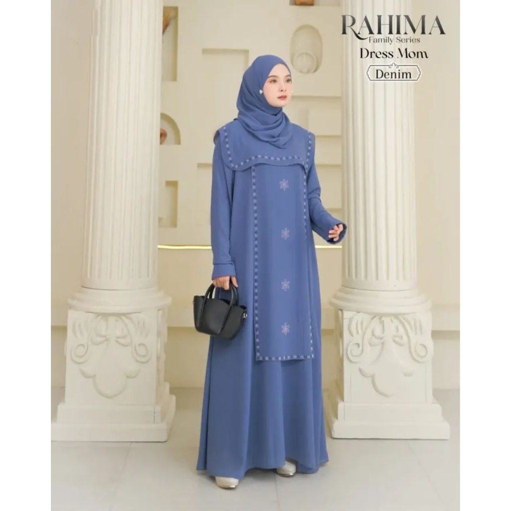 Rahima Couple Mom And Kids Baju Pasangan Ibu & Anak Mewah Elegan Dress Couple Terbaru Kekinian
