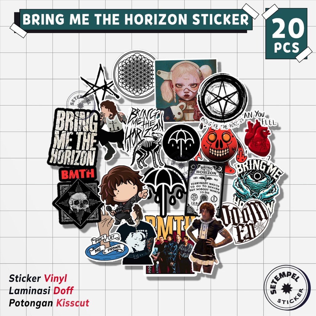 BRING ME THE HORIZON / BMTH Sticker Pack 20pcs | stiker bring me the horizon