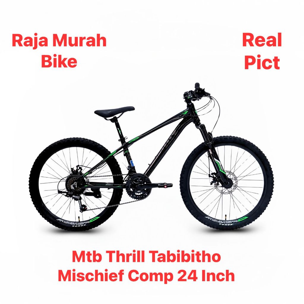 Sepeda Gunung Mtb 24 Inch Thrill Tabibitho Mischief Com 21 Speed Frame Alloy