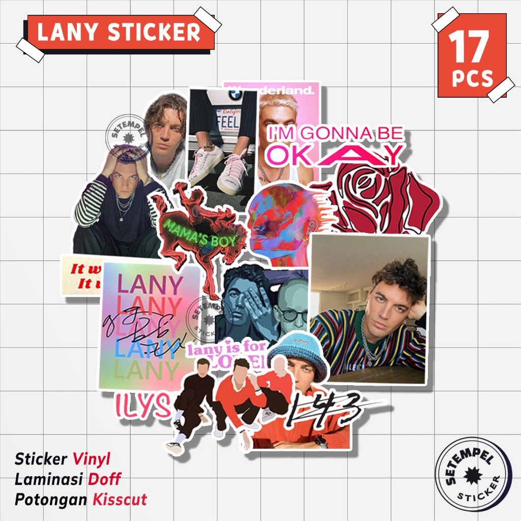 LANY Sticker Pack 17pcs | stiker lany vinyl