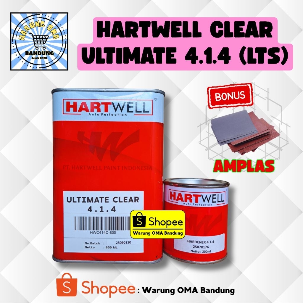 Hartwell Clear Anti Gores Ultimate 414 (1lts) - Perawatan cat kendaraan mobil motor