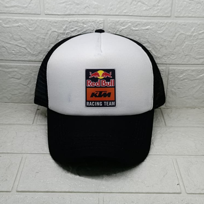 Topi Trucker KTM RED BULL  Bahan Lotto Premium Nyaman Dipakai