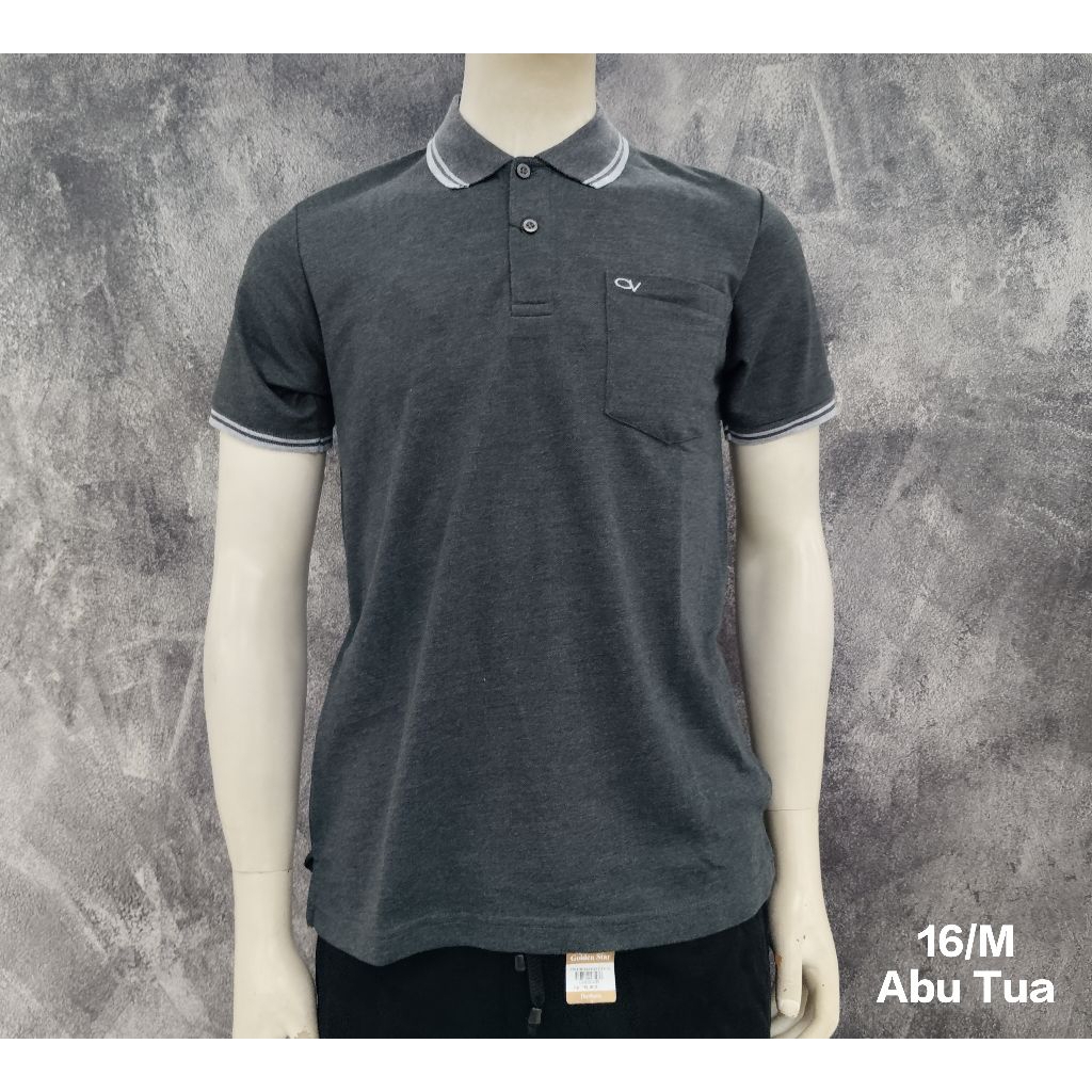 Kaos Polo Cowok OCEAN VERTIKAL ORIGINAL