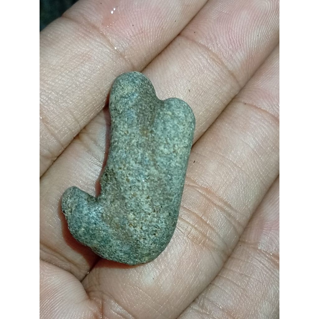 batu meteorit logam bambu hutan