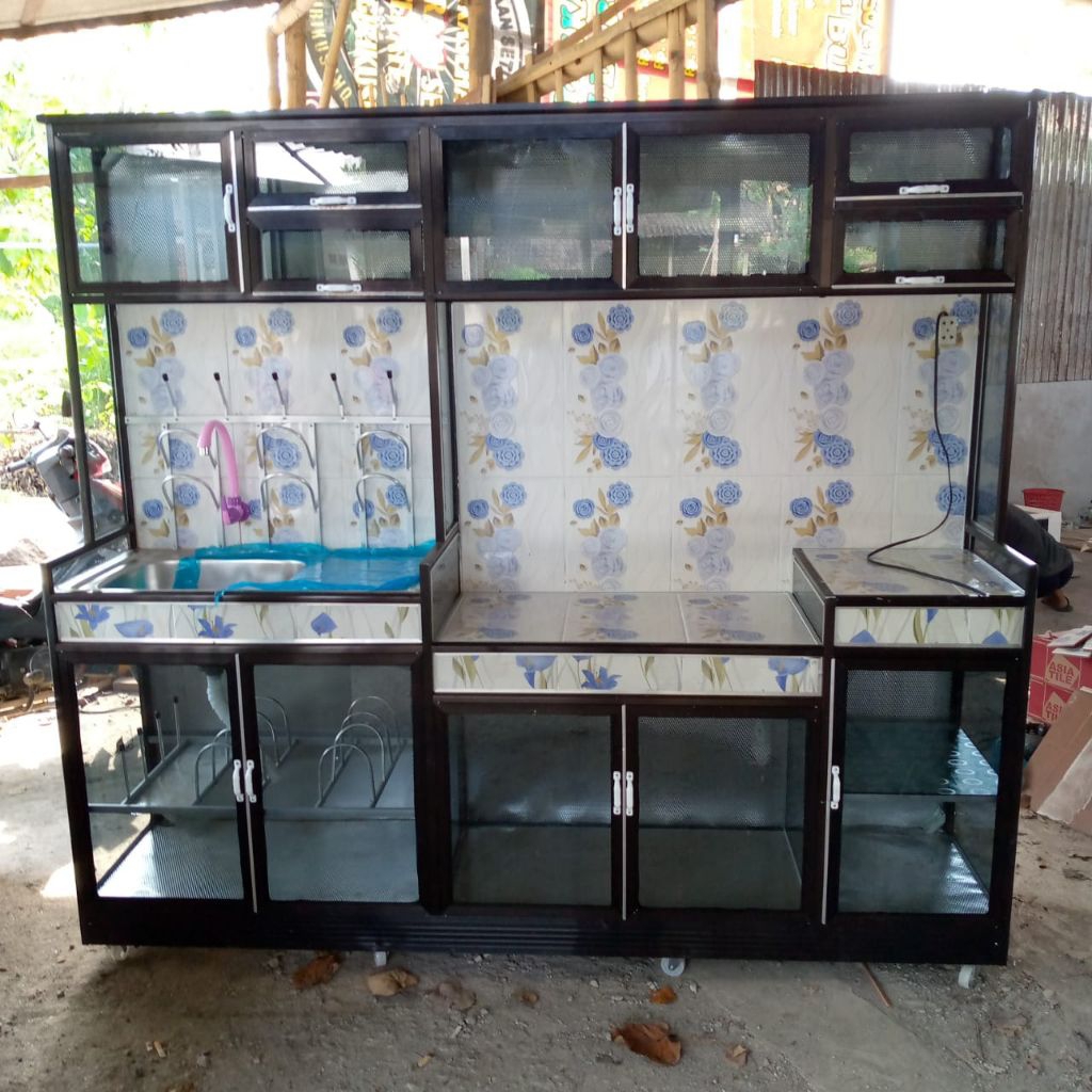 lemari dapur wastafel