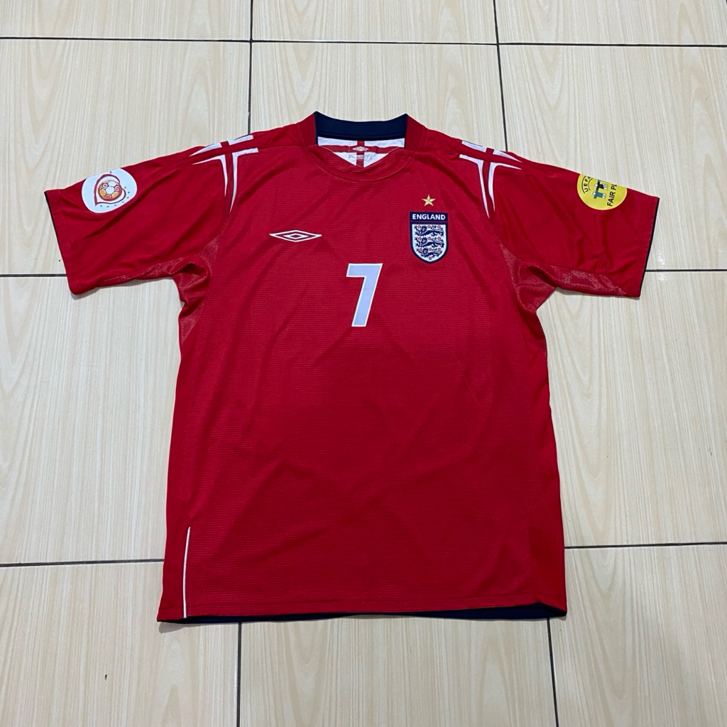 Jersey England Away Euro 2004 Beckham Original