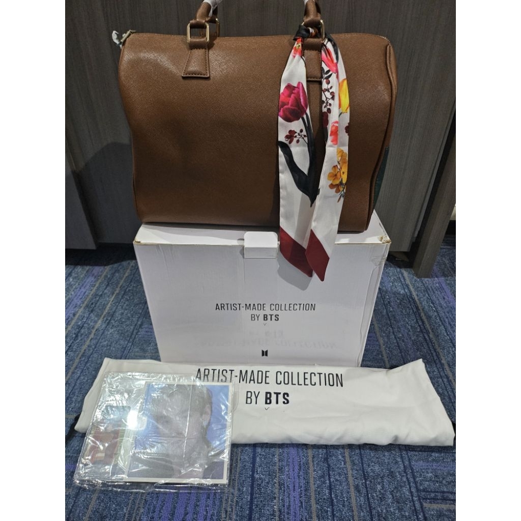 MUTE BOSTON BAG Brown Color ARTIST-MADE COLLECTION BY BTS ( V )