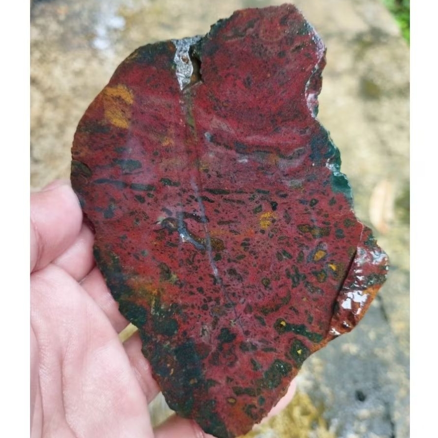 suiseki batu alam bahan batu akik lempengan nagasui nogosui pink langka natural super istimewa sesua