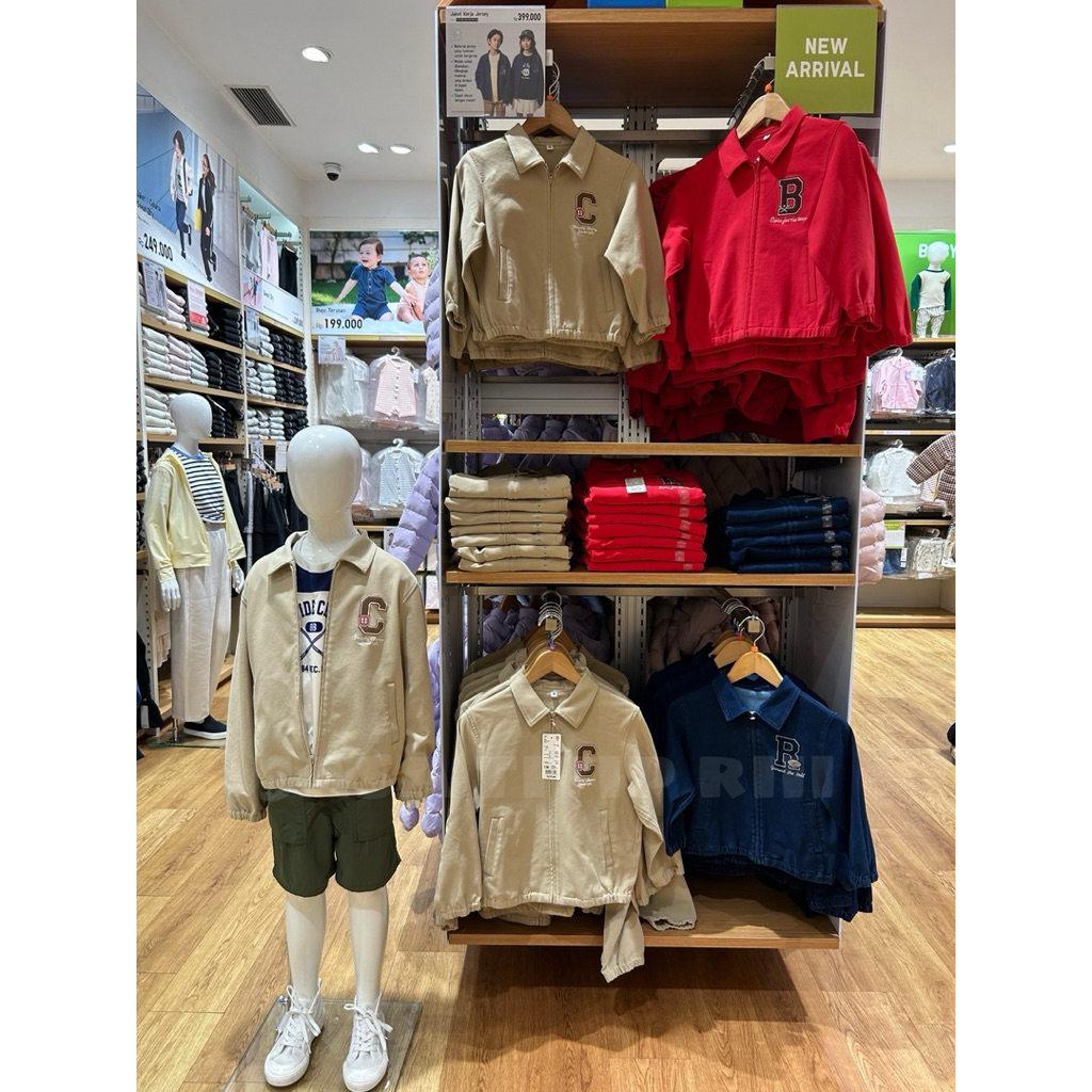 Jaket Kerja Jersey KIDS UNIQLO