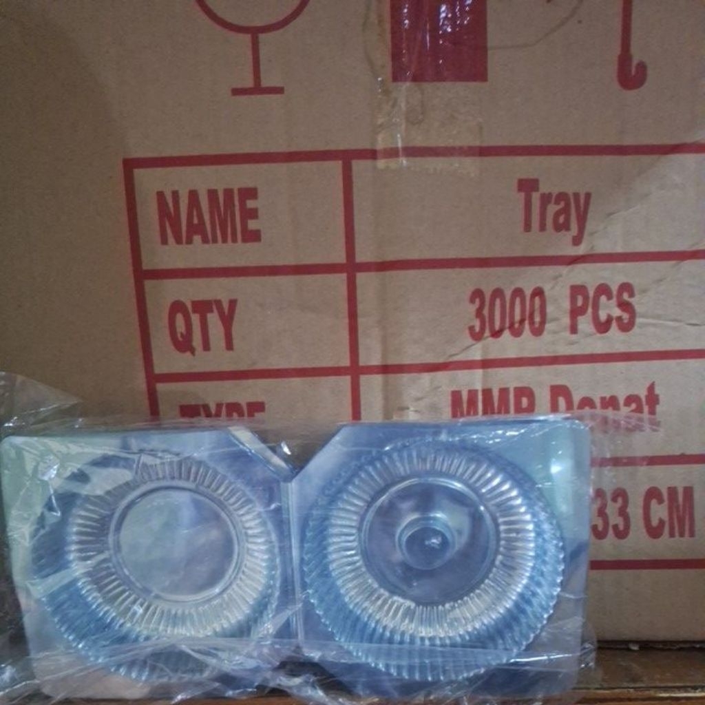 (50pcs) Mika Donat / Tray Donat / Mika Roti / Mika Bulat