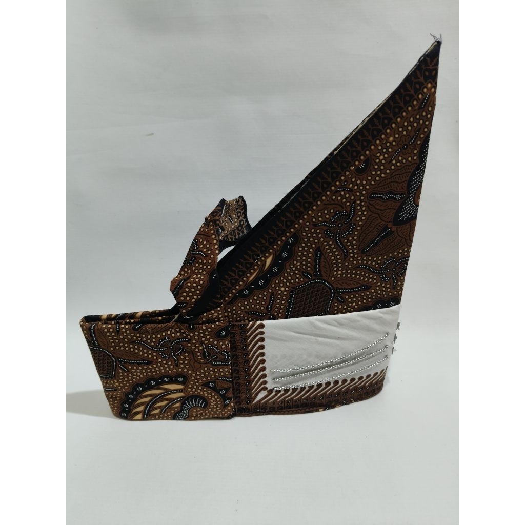 Topi Gotong Simalungun Pria Adat Batak Motif Batik Tradisional untuk Pengantin dan Acara Resmi