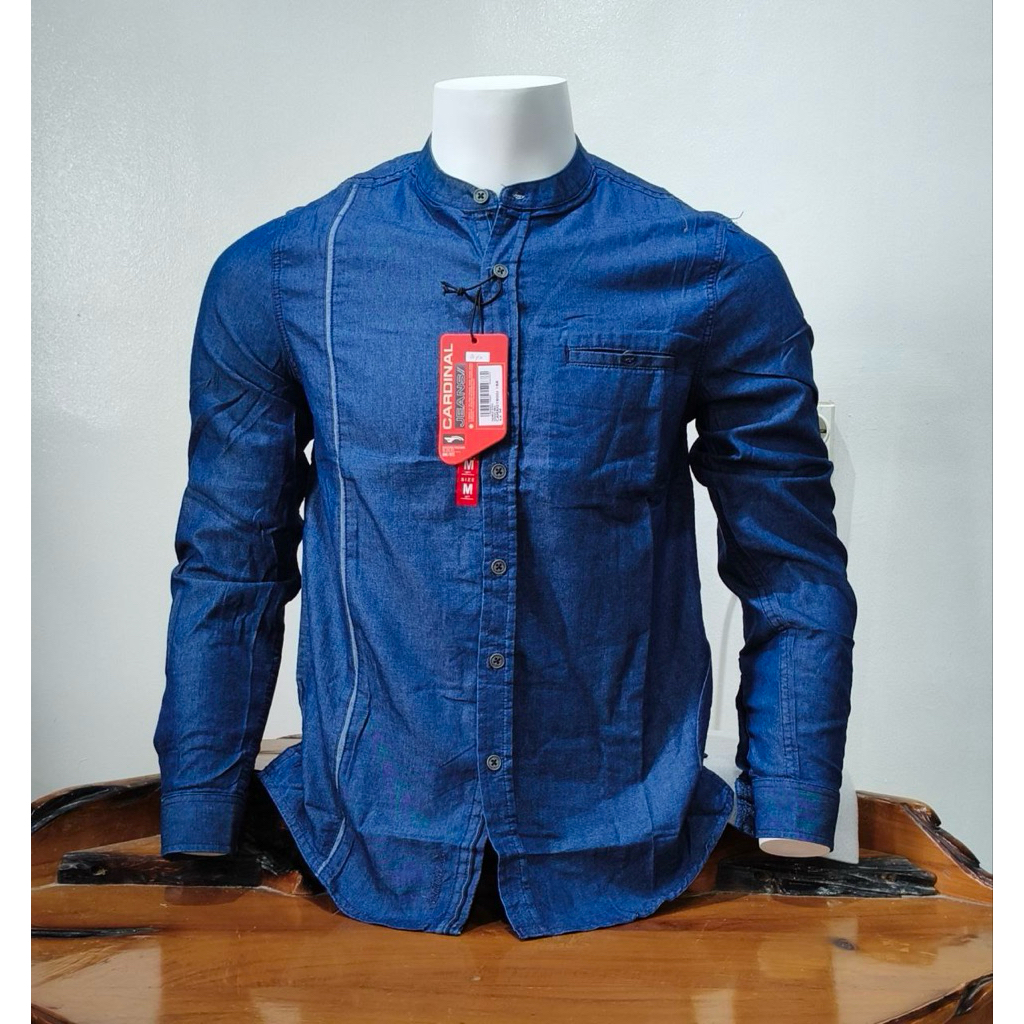 KOKO KEMKO KEMEJA KOKO PRIA CARDINAL JEANS LENGAN PANJANG ORIGINAL