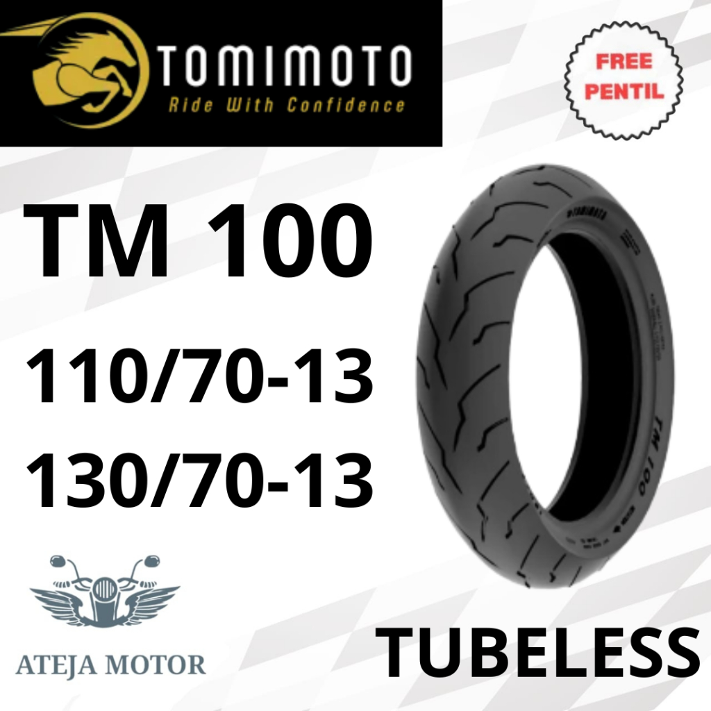 TOMIMOTO TM 100 110/70-13 130/70-13 Ring 13 Ban Motor Ring 13 Ban Tubeless Ring 13 Ban Motor NMAX Ba