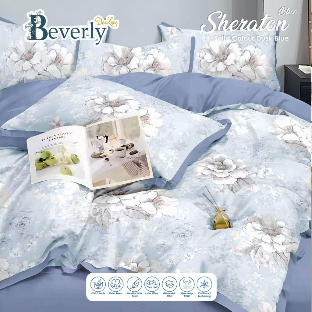 Sprei Katun BEVERLY SHERATON | Sprei Home Industry dari Katun CVC Premium | Sprei Uk.90,100,120,160,