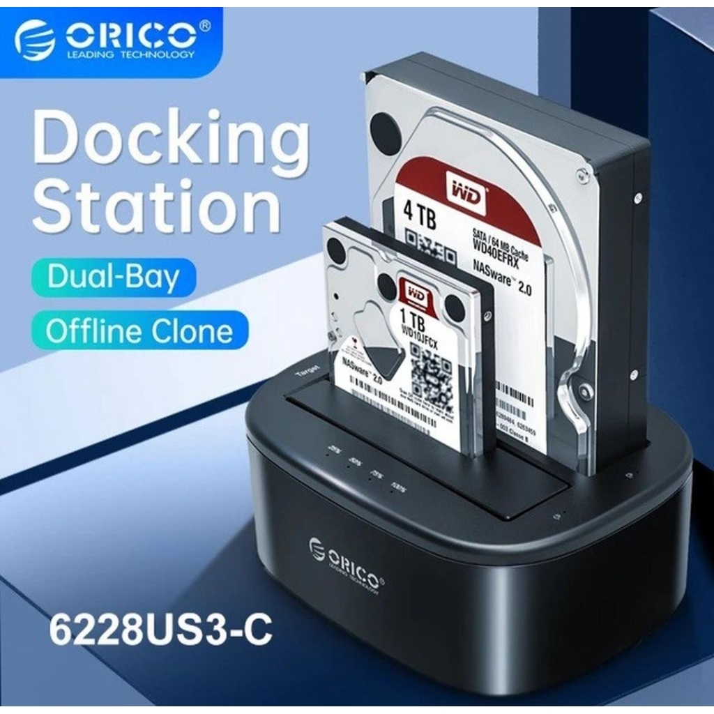 Orico 6228US3-C Doking Hardisk 2,5 / 3,5 inc Clone