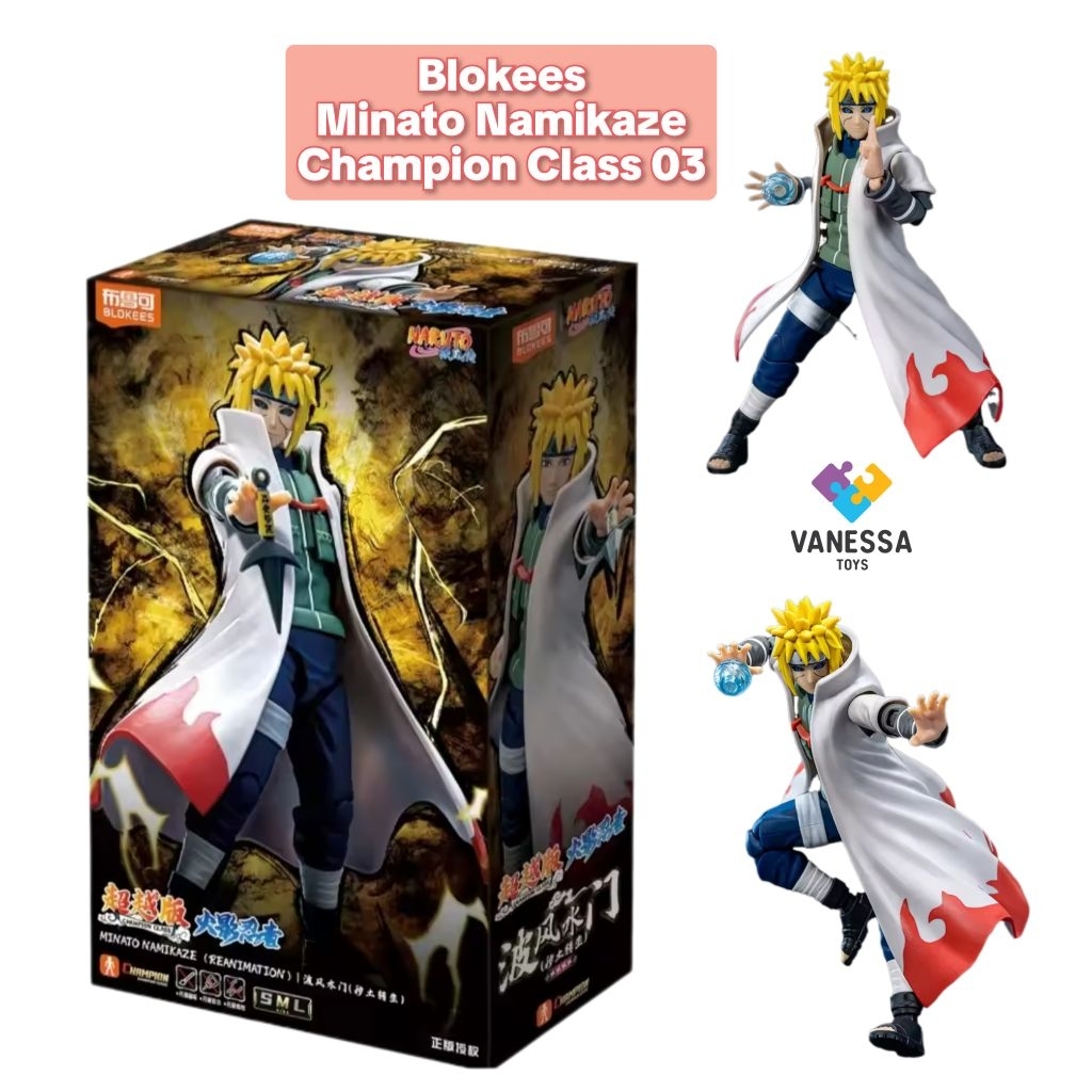 Blokees Figures Minato Namikaze Seri Champion Class Naruto Shippuden Volume 03 Global Version 75613
