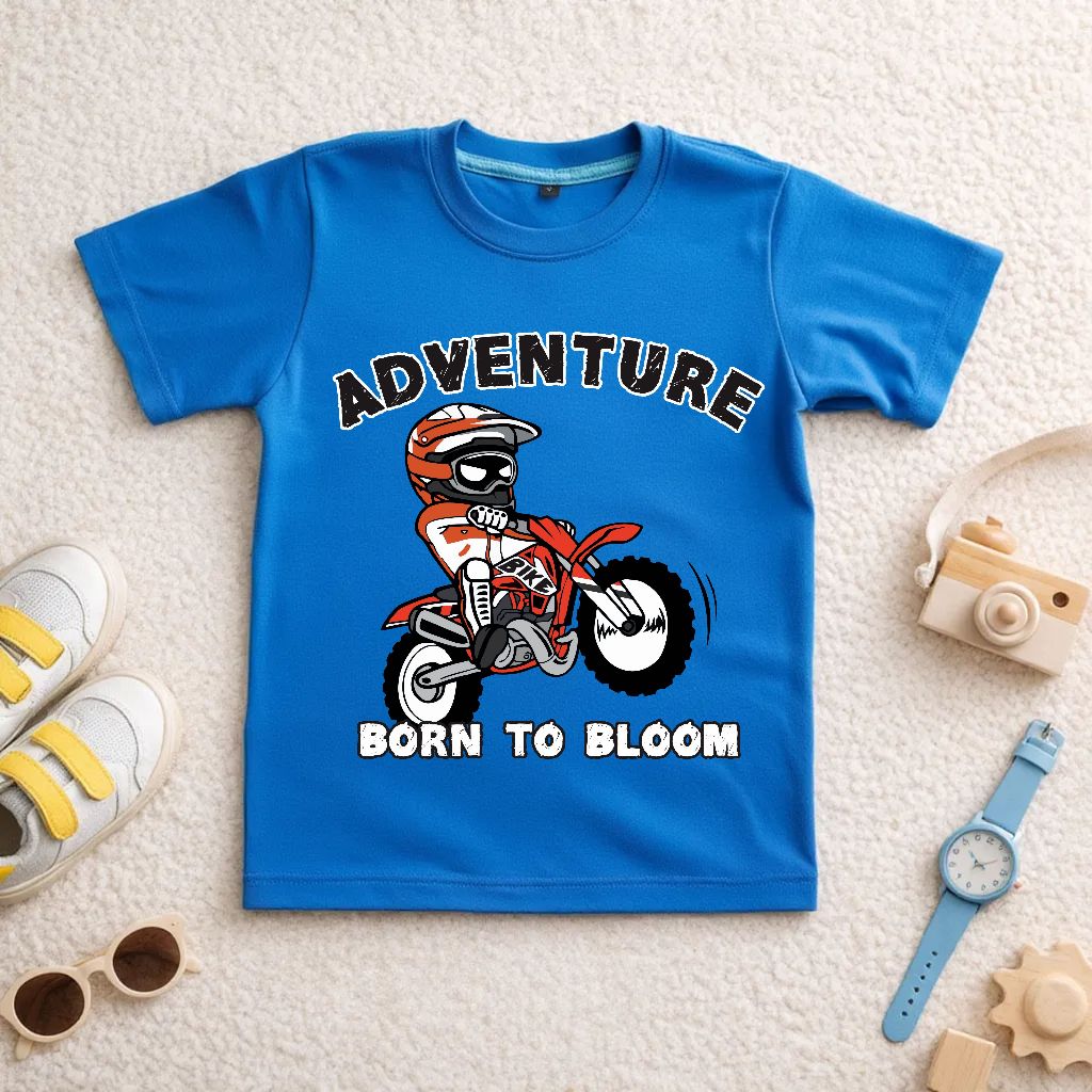 Mimoa | Fashion Pakaian Atasan Kaos Anak Laki-Laki | Cotton Combed S30 | Sepeda Trail Adventure Kere