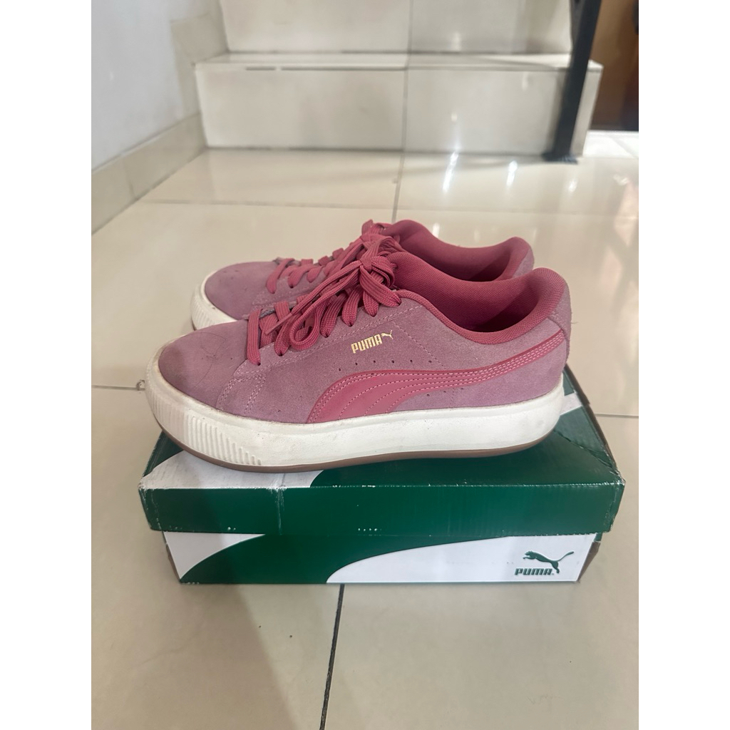 Sepatu Puma Suede Mayu Mauvewood Marshmallow PL