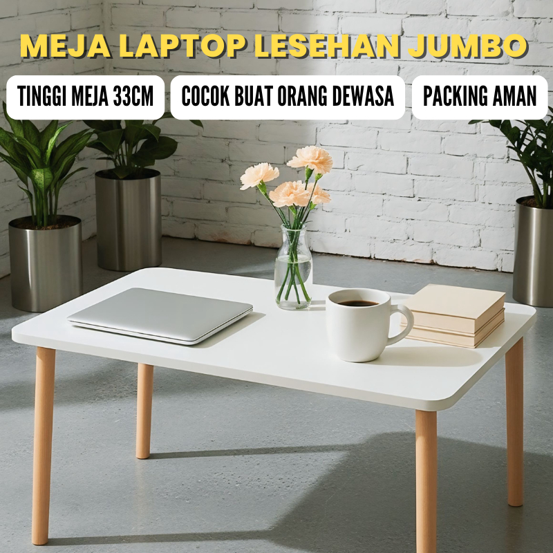 Furnitureku.id Meja Belajar Laptop Lesehan Minimalis 120x60 120x40 100x50 100x40 80x50 80x40 60x40