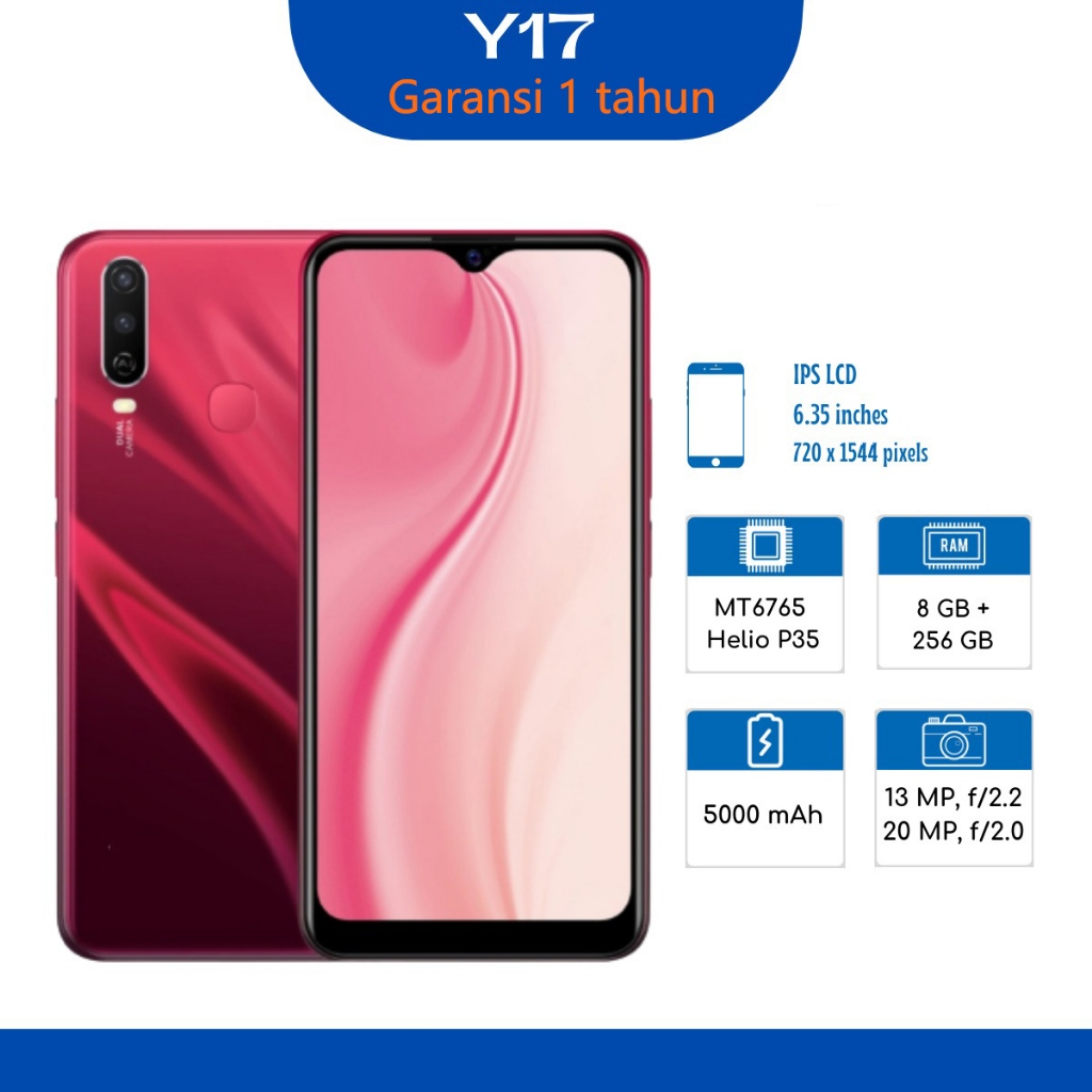 baru vivo y17 ram 8/256gb ,y67 ,y71 ram 6/128  6.35 inci handphone sidik jari android 4g 5000mah