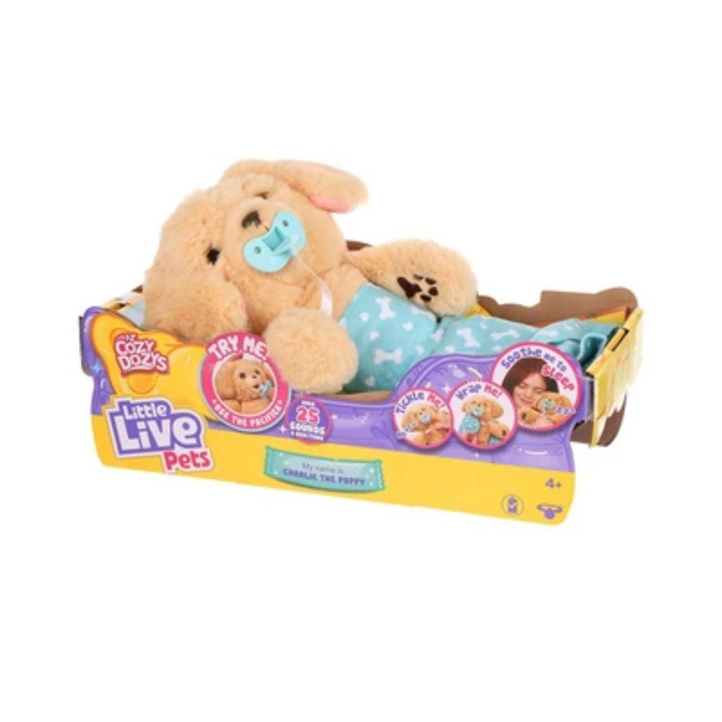 Little Live Pets Set Boneka Cozy Dozy Charlie The Puppy