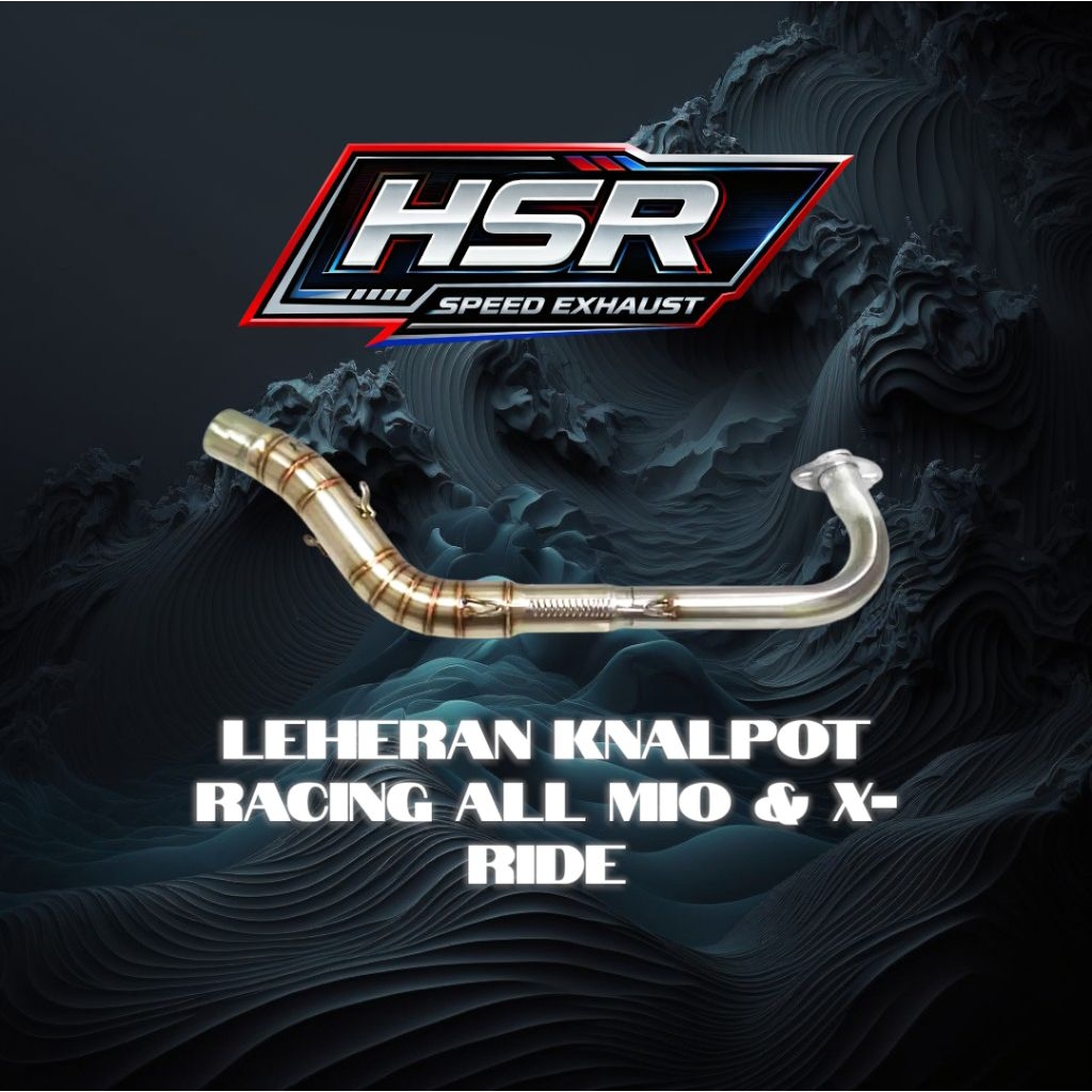Leheran Knalpot Racing Mio J dan X-Ride | Inlet 38mm dan 50mm | Bonus 1 Per pengait | Produk HSR Spe