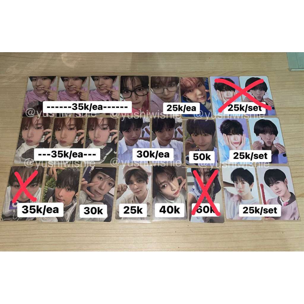 PC PHOTOCARD OFFICIAL NCT WISH SION RIKU YUSHI JAEHEE RYO SAKUYA