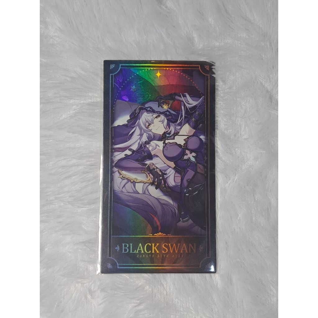 honkai star rail anniversary & penacony celebration limited event hologram card black swan