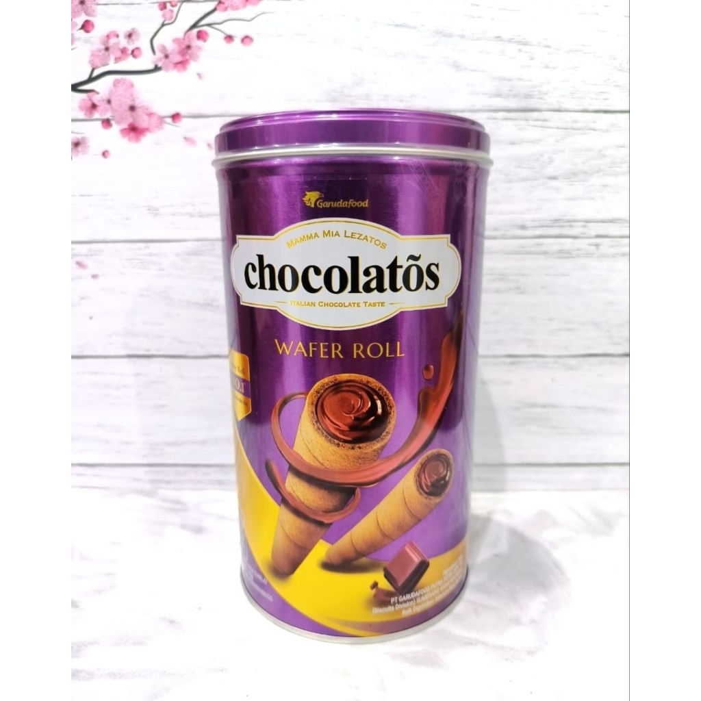CHOCOLATOS WAFFER ROLL KALENG