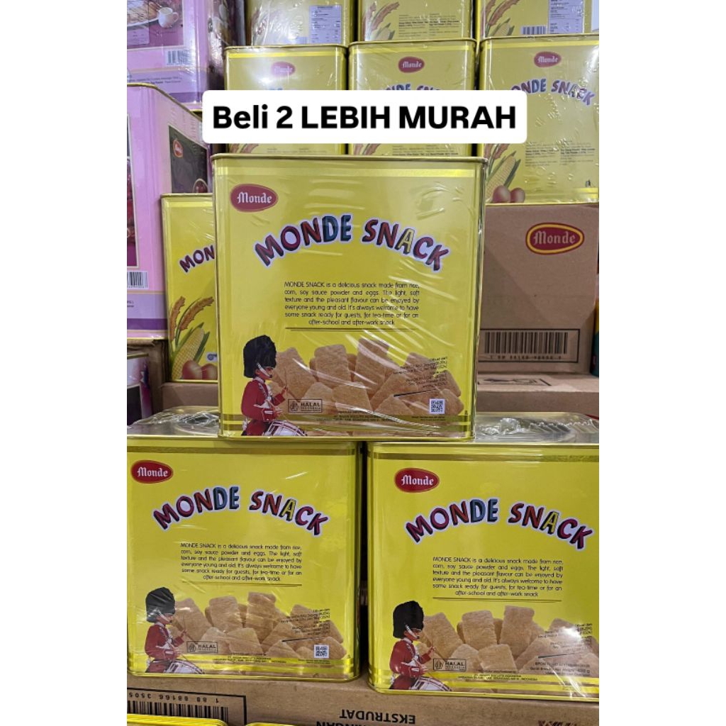 MONDE SNACK GOLD(450 Gram) /Snack Premiun gurih/1 Karton