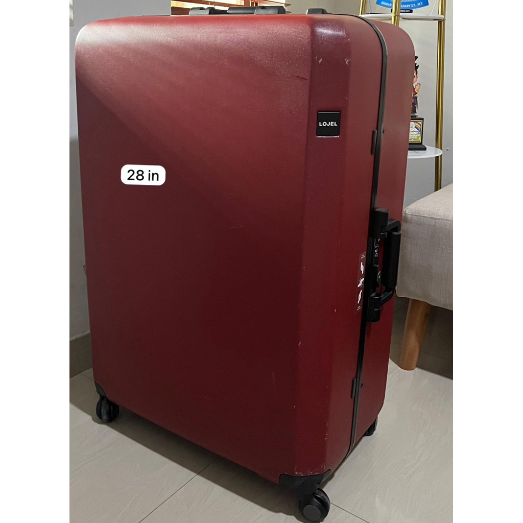 preloved bekas second koper lojel 28 inch merah