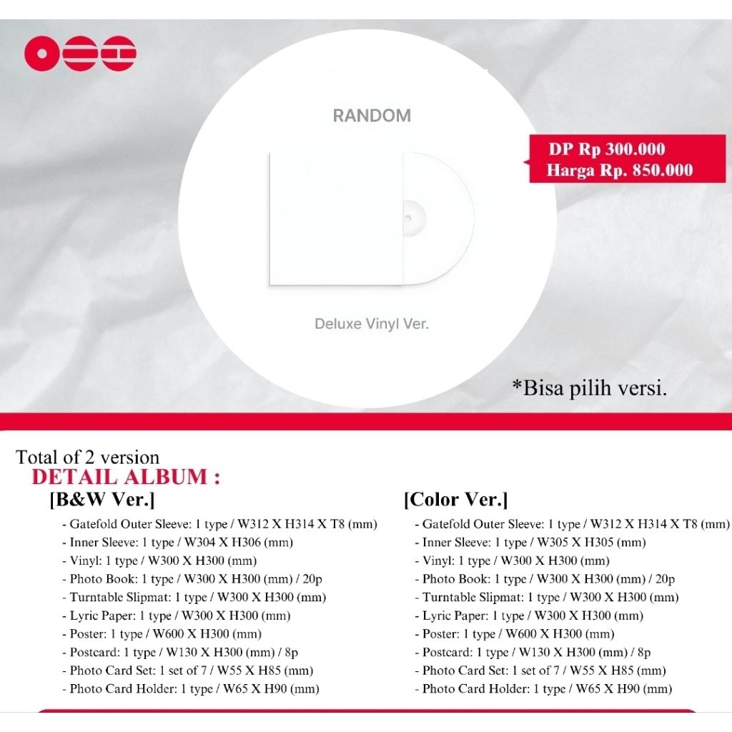 [PO] BTS THE 5TH ALBUM 'ARIRANG' (Deluxe Vinyl ver.) / ALBUM BTS ARIRANG