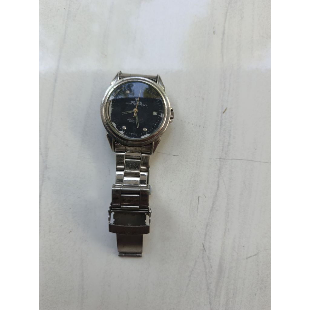 jam tangan jadul otomatis merk rolex normal