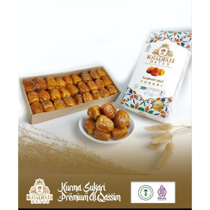Khalifah Dates Kurma Sukari Al Qossim 1 Kg / Rasa Lembut