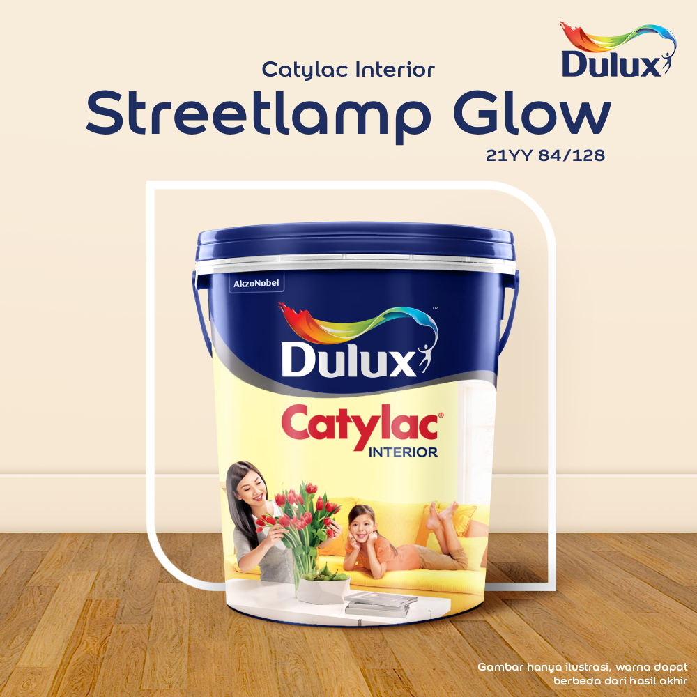 CAT TEMBOK STREETLAMP GLOW DULUX CATYLAC INTERIOR - 25KG 21YY 84/128 CAT TEMBOK DULUX CATYLAC