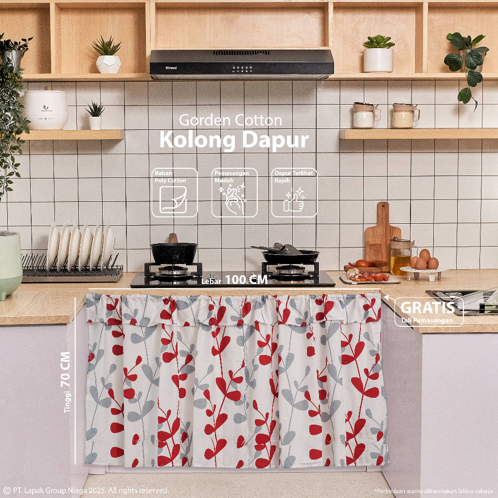 gorden kolong dapur minimalis poni