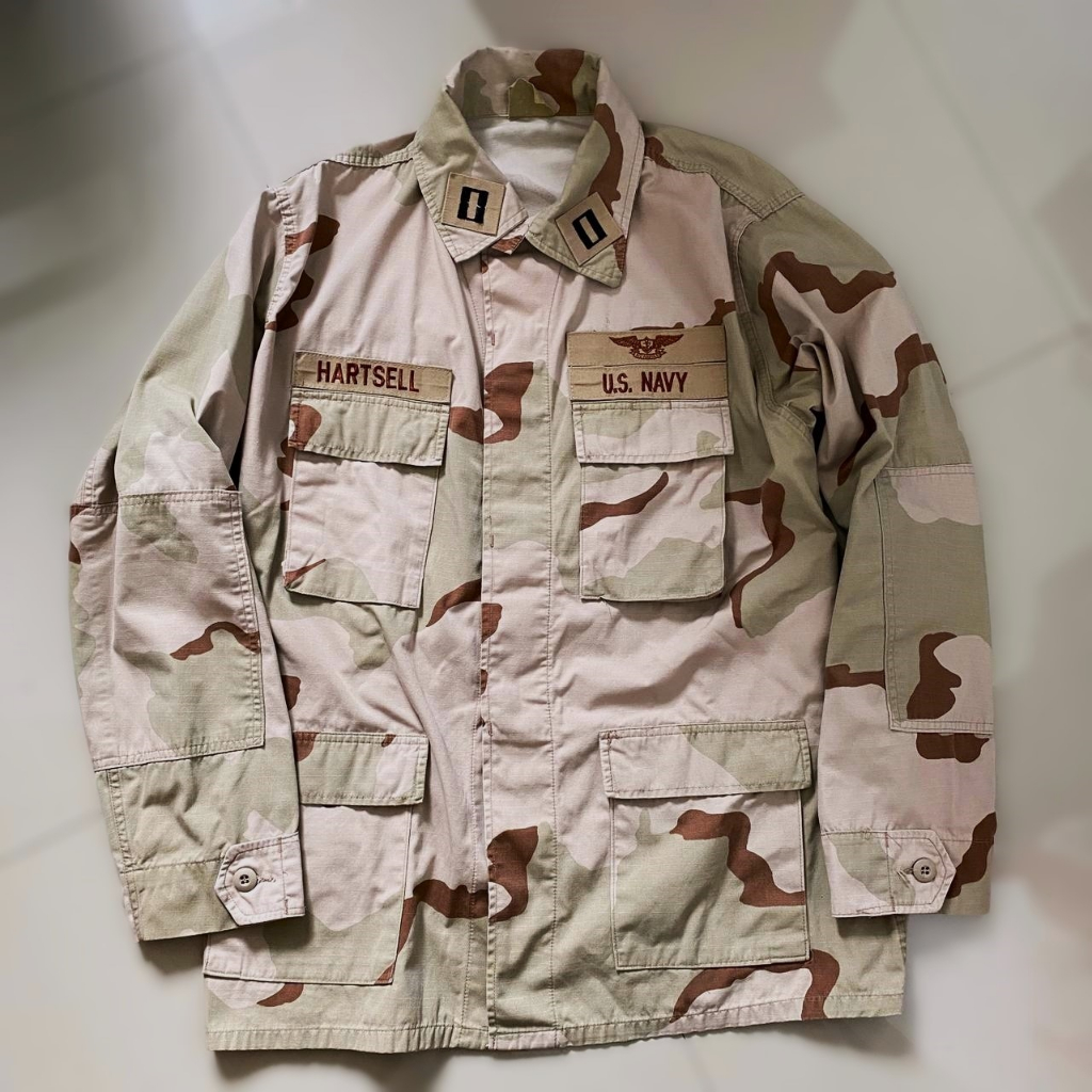 BDU Militer US Navy / US Army Desert 3 Color – Full Patch Original