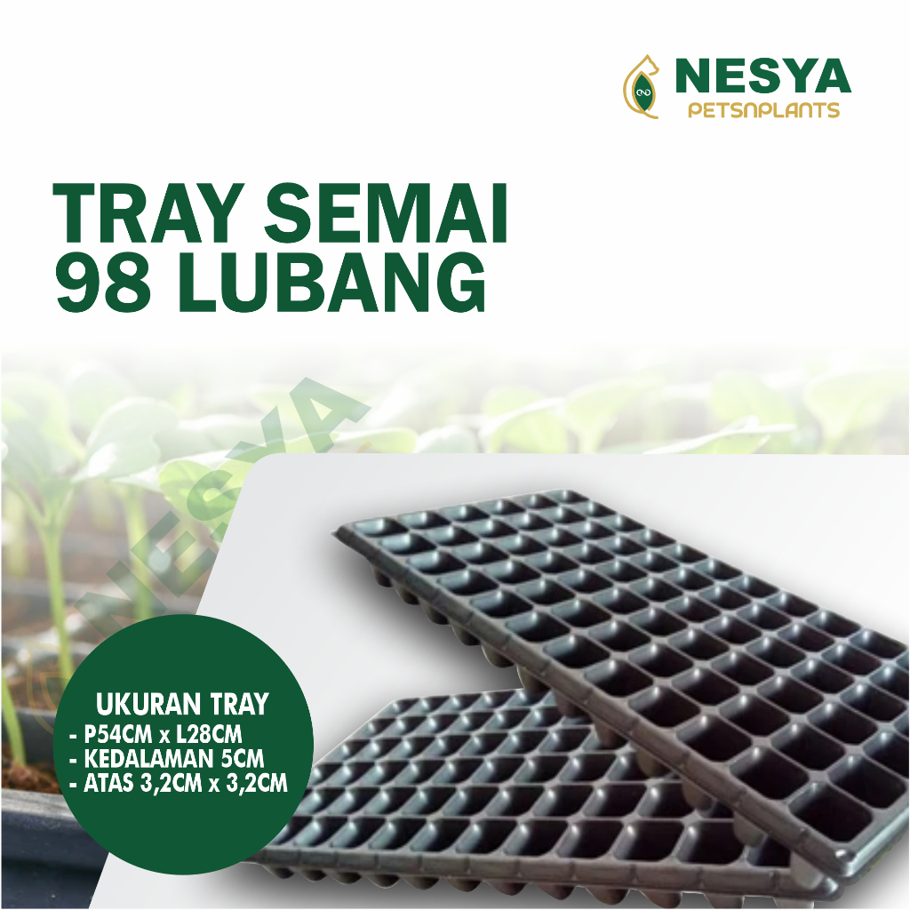 Tray Semai 98 Lubang Traypot Bibit Seedling Bibit - Tray Semai